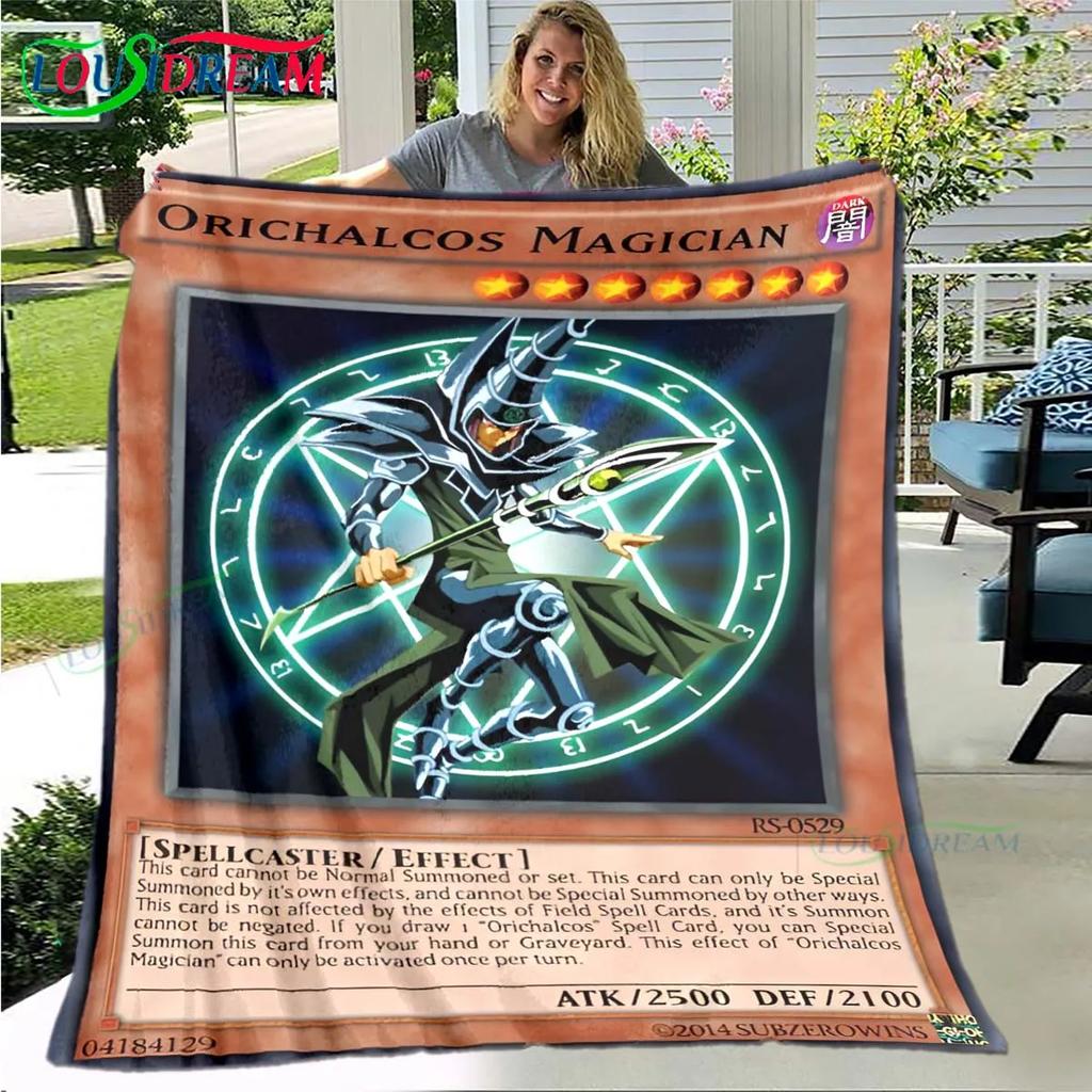 Известная Карточная Игра Y-Yu-Gi-Oh Плед, Фланелевый Плед для Дома Спальни Кровати Дивана Пикника Офиса Пешего Туризма Отдыха Дневного Сна