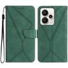 For Realme 15 5G/Realme 15 Pro 5G Case Skin Touch Lines Imprinted PU Leather Flip Phone Cover