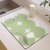 Маленький свежий коврик на столешницу, грязеотталкивающий, термостойкий, теплоизоляционная подкладка, водопоглощающий, быстросохнущий, противоскользящий коврик