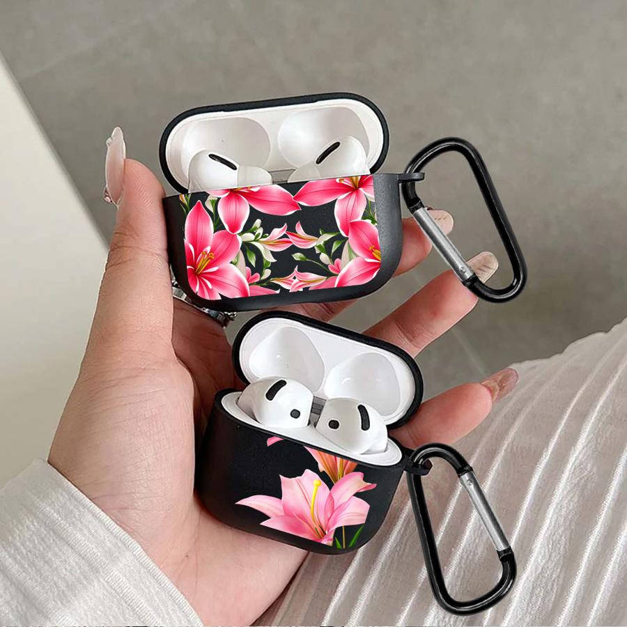 Чехол для Airpods 3 1 4 Pro2 2 Pro3 Pro Чехлы для наушников Чехол с принтом вишневого цвета Прозрачный Крутой