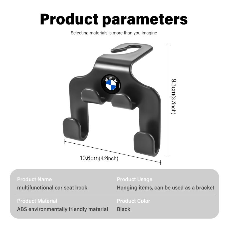 1/2 шт. Универсальные автомобильные крючки для сиденья, многофункциональный держатель для хранения телефона для BMW E70 E91 E30 G30 E53 M3 M5 X6 X4 X7 E92 E93 X1 X3 X5