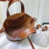 Fubao saddle leather pig nose vegetable basket bucket bag genuine leather women's bag single shoulder crossbody handbag