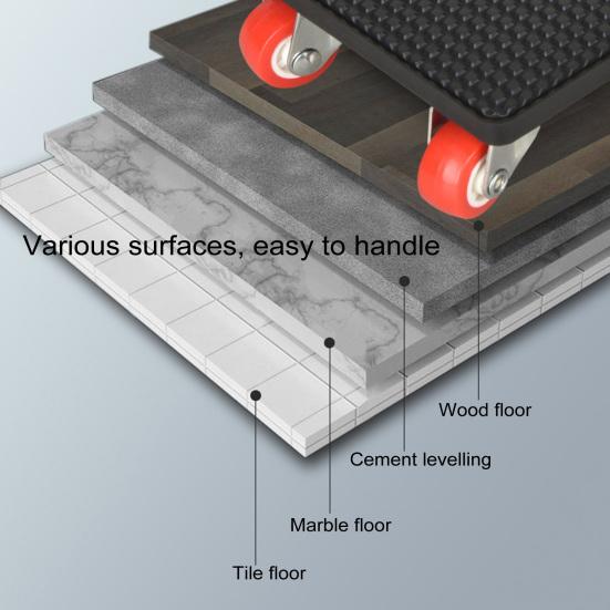 1 комплект подъемного инструмента для мебели с ломом, подъемный блок, тяжелый подъемный механизм для мебели с колесами, тележка для перемещения мебели, слайдер