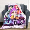 1pc KPop Demon Hunters Cozy Print Blanket Lightweight Warm Flannel Throw Blanket For Sofa, Bed, Living Room