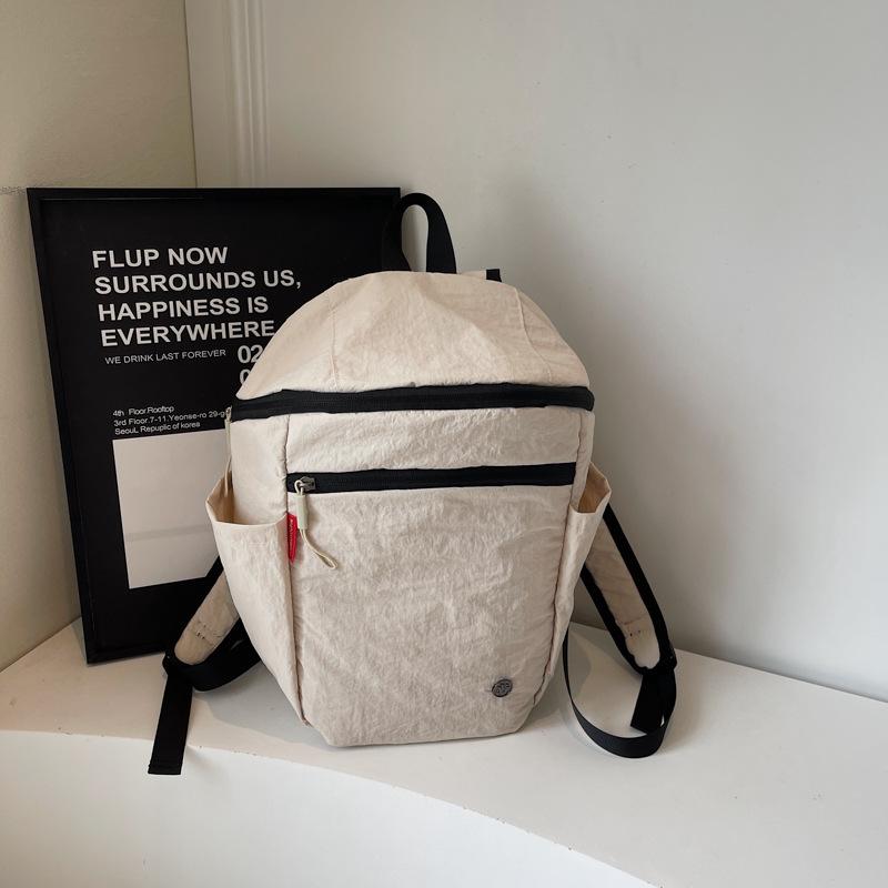 Foreign style personality simple niche design casual texture women's backpack 2025 autumn new fashion backpack