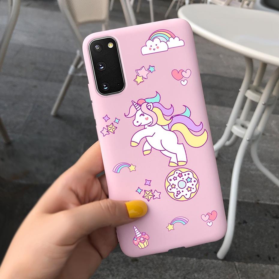 Для Samsung Galaxy S20 5G S20+ Чехол-крышка Модный Мягкий Силикон Макарон Чехлы для Телефона Для Samsung S20 FE S 20 Plus S20Plus Funda
