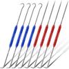 Zhehao 4 Pcs Double Pointed Scriber, 8.3" Metal Scribe Hook & Pick Tool Set | Steel Tip,Knurled Aluminum