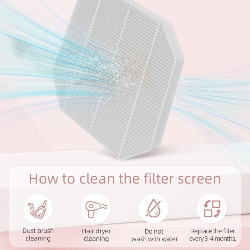 Reusable Filter Nail Dust Collector High Efficiency Cordless Portable Dust Suction  Home Nail Care