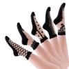 5 Pairs of Silk Stockings Women's Midsole Cool In Summer Sweat Absorbing Breathable Crystal Glass New Embroidered Design