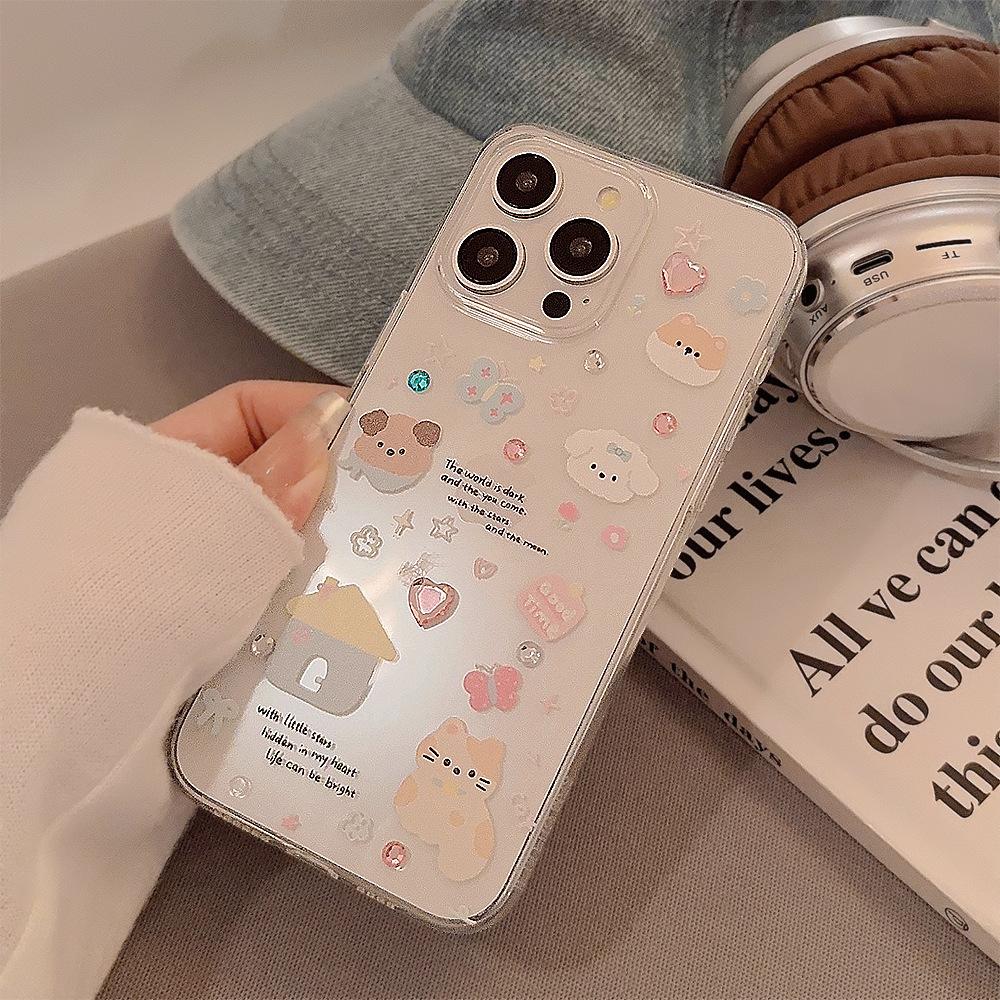 Мягкий силиконовый чехол, модный гибкий чехол из ТПУ, полная задняя крышка для iPhone, Samsung, Xiaomi, Poco Redmi, HUAWEI HONOR