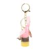 Colorful Cute Macaroon Eiffel Tower Keychain Keyring Bag Pendant Car Charm Decoration(Pink)