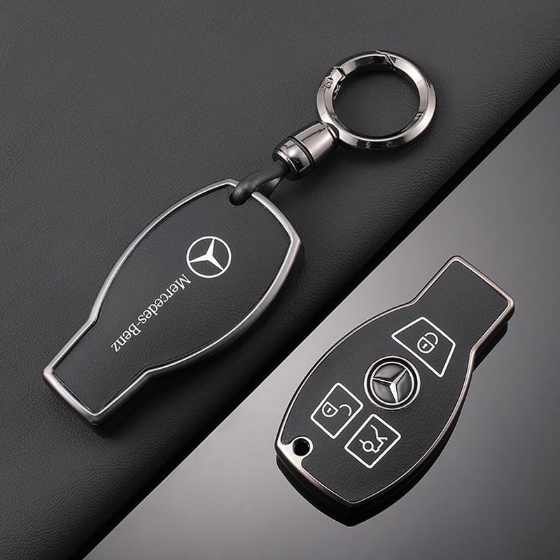 SUG2 TPU Car Key Case Cover Protection Shell Keychain For Mercedes Benz C E S-Class ML GL R SLK W204 W212 W221 W164 2001-2014 Sticker