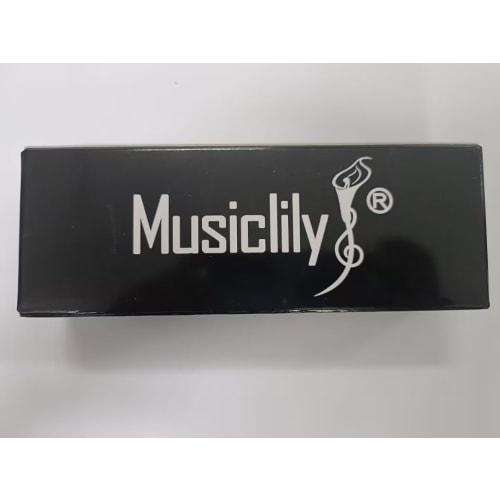 Musiclily Pro 6-String Locking Tuners for ST Strat/TL Telecaster Electric Guitars, Black Hex Buttons