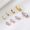 50pcs Stainless Steel Buckle Clasp Connectors for Pendants Charm Clip Pinch Bail Clasp Necklace DIY Jewelry Making Accessories