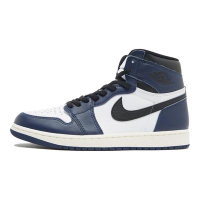 Air 1 Retro High OG Midnight Navy мужские кроссовки синие черные белые DZ5485-401