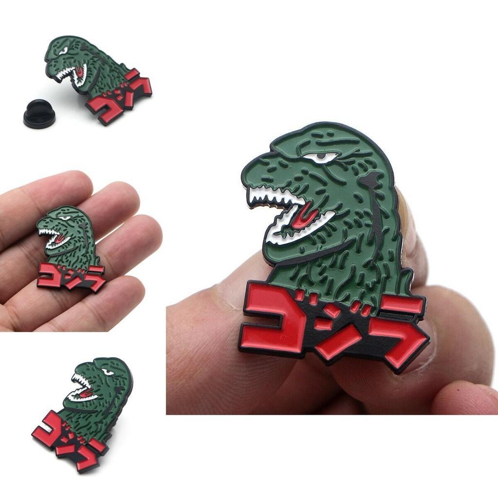 Striking Godzilla Monsters Enamel Pins Anime Cosplay Metal Brooch For Backpack Bags Hats