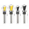 1/4 Inch Shank Flush Trim Bits Tungsten Carbide Dovetail Joint Router Bits Cut Router Bit