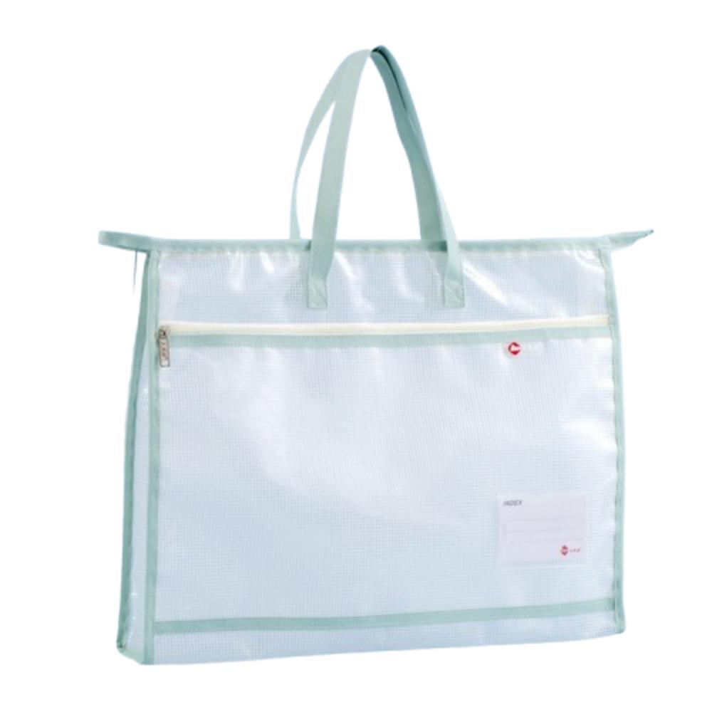 Multi-layer Zipper Pouch Bag Clear Data Document Bag A3/A4 File Storage Bag Book Storage Bag