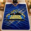 Фланелевое одеяло Leeds Rhinos Теплое мягкое плед для использования в помещении на диване кровати гостиной