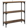 Console Table with Shelf Rustic Wood Look 75 x 22.5 x 75 cm Engineered Wood