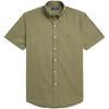 Polo SS22 Solid Color Polo Collar Single-Breasted Short Sleeve Shirt Men Shirts Military-Green MNPOWOV1N820492-300