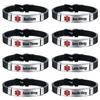 Penicillin Allergy Bracelet Medical Alert for Kids Men Bee Peanut Allergy Stainless Steel Bracelets Silicone Bangles