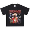 Футболка 21 Savage, Мягкая ткань, Повседневная