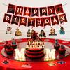 Набор для дня рождения Yousheng Happy Birthday включает одноразовые бумажные тарелки, салфетки, стаканчики, скатерть, баннер. Аниме-тематика. Товары для вечеринки для детей и фанатов.