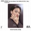 ATEEZ 2-й альбом WORLD EP.FIN WILL. Наклейка для фотокарты Z версия. КПОП К-ПОП