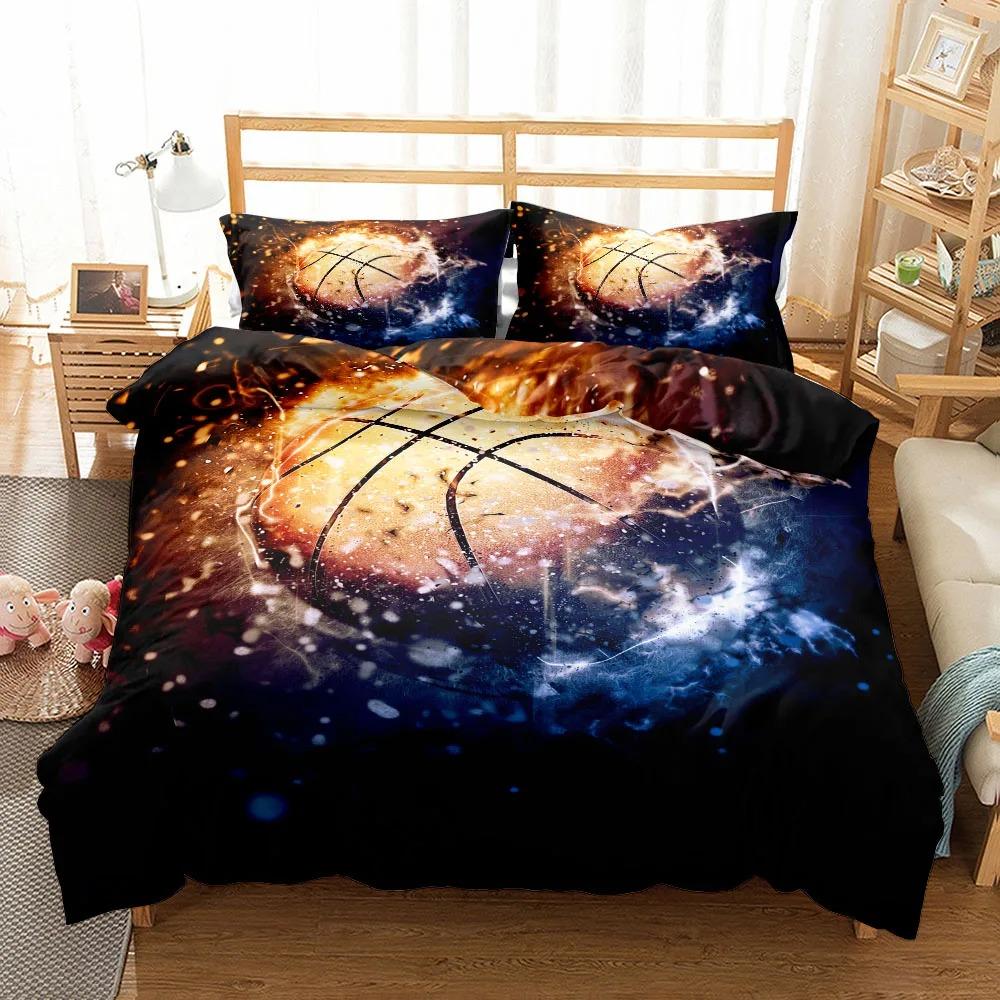 Fantastic Basketball Duvet Cover Set Single Double King Twin Full Queen Bed Linen Set UK US Size