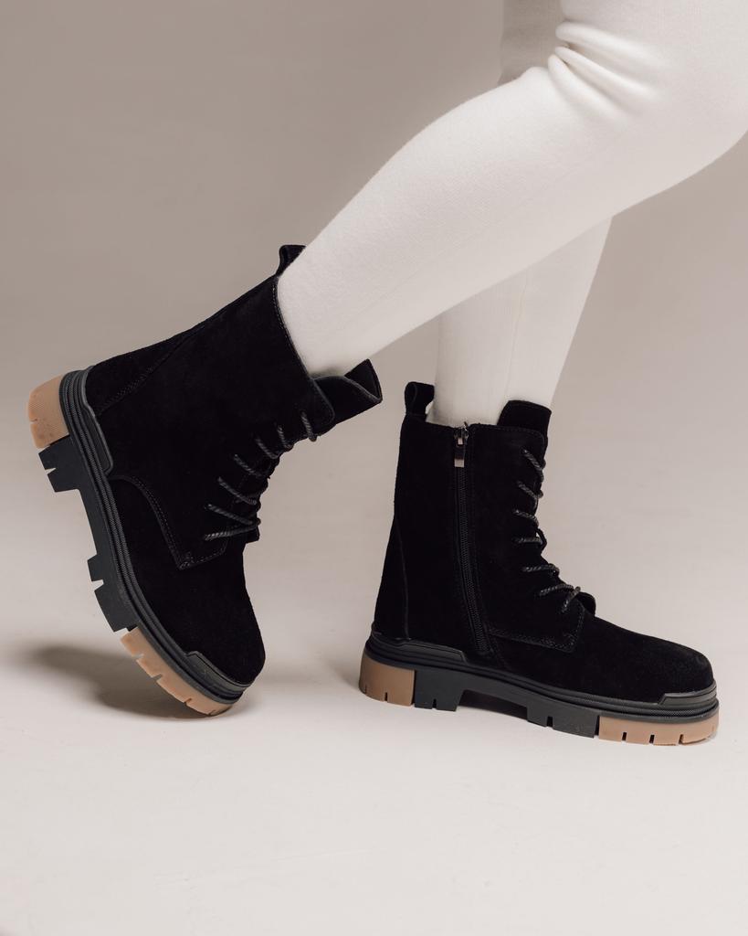 Ботинки высокие зимние Lola Andy 8855 36 черные замша шерсть