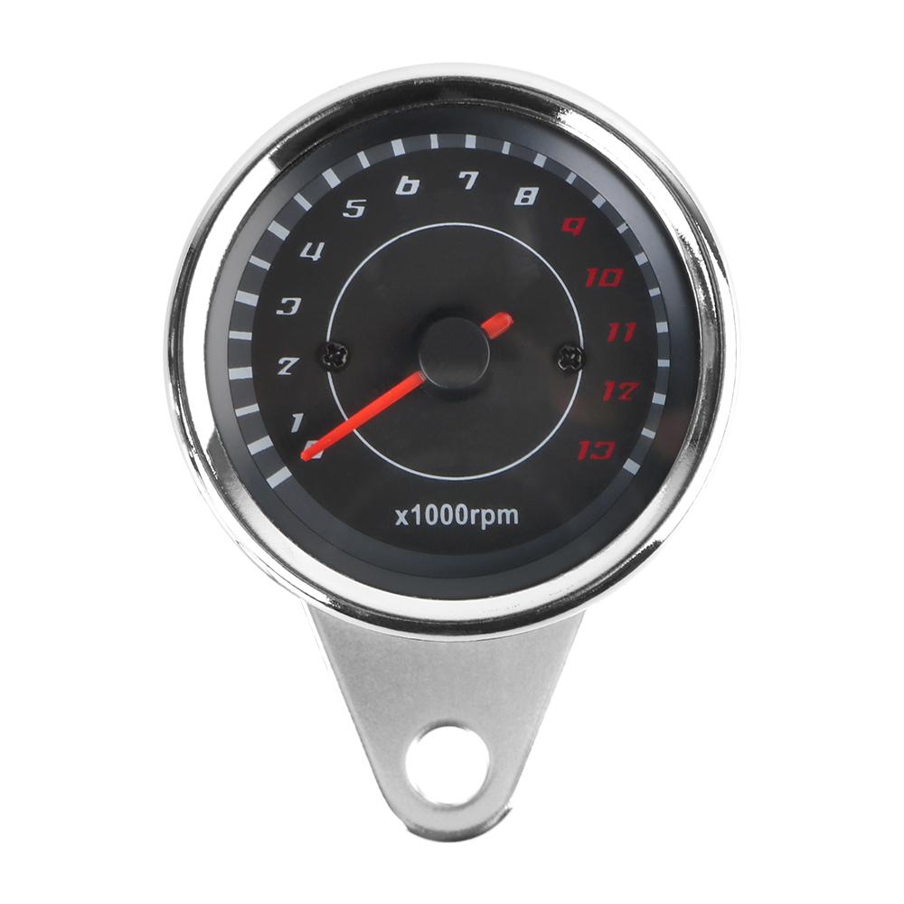 Tachometer Auto Gauge Motorcycle Speedometer Motobike Accessory Modified Odometer Universal With LED Light Moto Parts Machinery