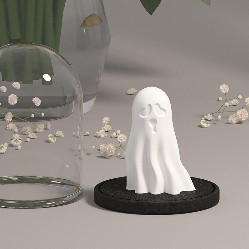 Steric Ghost Candle Mold Silica Gel Halloween DIY Mold Aromatic Candle Candle Mold  Halloween Party