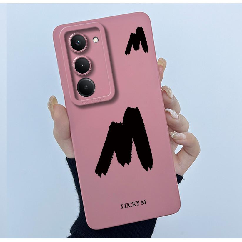 For Xiaomi Redmi 15 5G Cover Case Cute Initial Letters Couple Silicone Soft Matte Phone Bumper for REDMI15 5G Shockproof Casing
