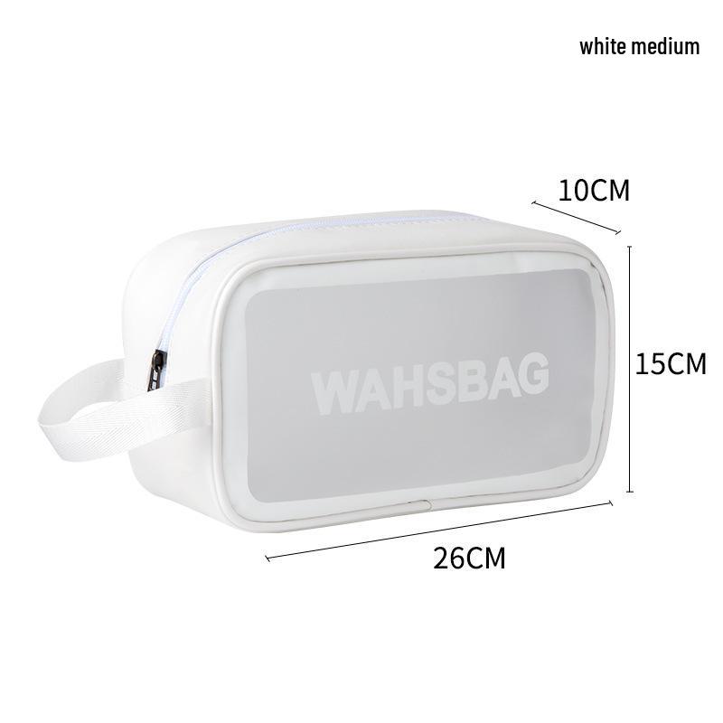 Матовая ПУ Прозрачная Дорожная Косметичка Большой Вместимости