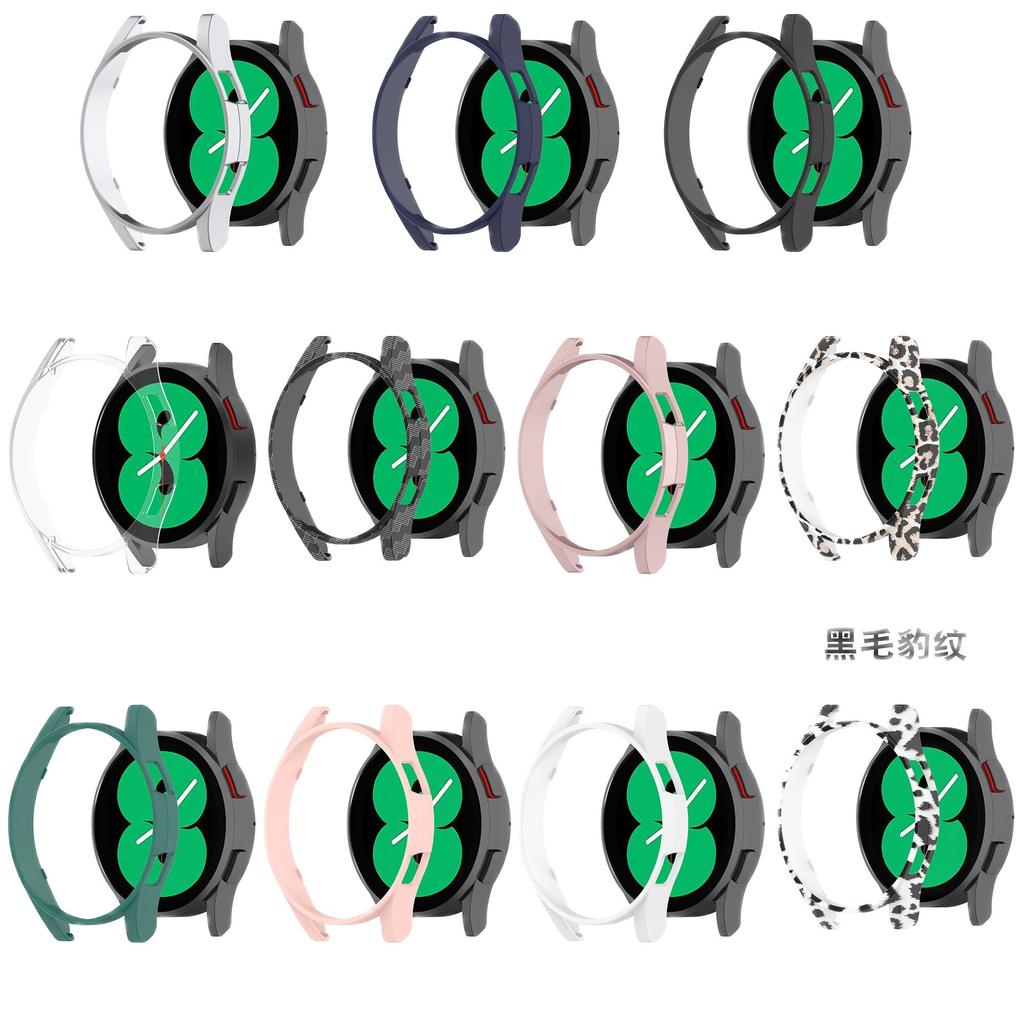 Полый защитный чехол из ПК для Samsung Galaxy Watch EF 40 мм, Galaxy Watch 4 40 мм, рамка, жесткая крышка, печать, защитные чехлы-накладки