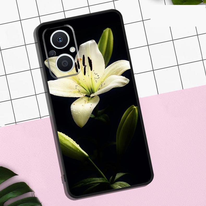 Lily Flowers Case For OPPO Reno 13F 12F 11F 8T 7 8 10 11 12 13 Pro OPPO Find X8 X6 Pro X3 X5 Lite Cover