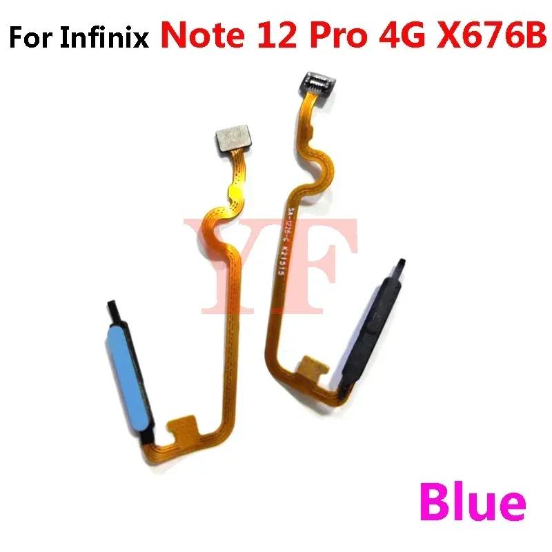 For Infinix Note 12 Pro 5G G96 X670 X663 X663B X663C X663D X671B X676B Home Button Fingerprint Sensor Return Power Flex Cable