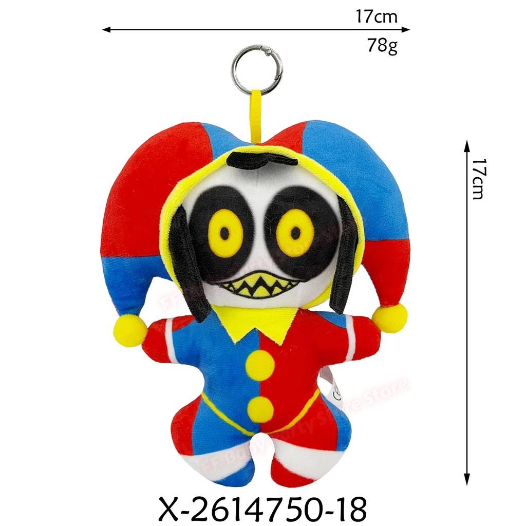 Jax Plush Digital Doll Circus Maid Magical Rabbit Clown Plush Dolls Periphery Stuffed Doll Home Decor Party Favor Birthday Gift