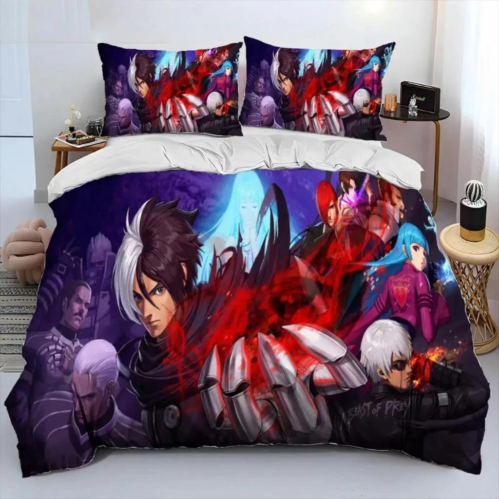 Ретро Постельное Белье King Of Fighters Комплект Двуспальный Queen Size Пододеяльник Наволочка Для Мальчиков Девочек Детей Взрослых Домашний Текстиль