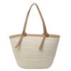 Woven Straw Bag Bag Large Capacity 2025 Spring New Versatile Single Shoulder Premium Texture Commuter Beach Tote Bag