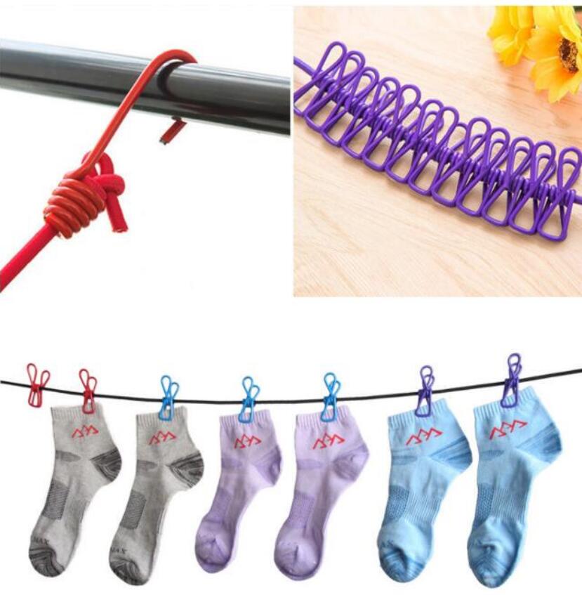Red Clothesline With Clamp Household Goods Practical And Popular Products