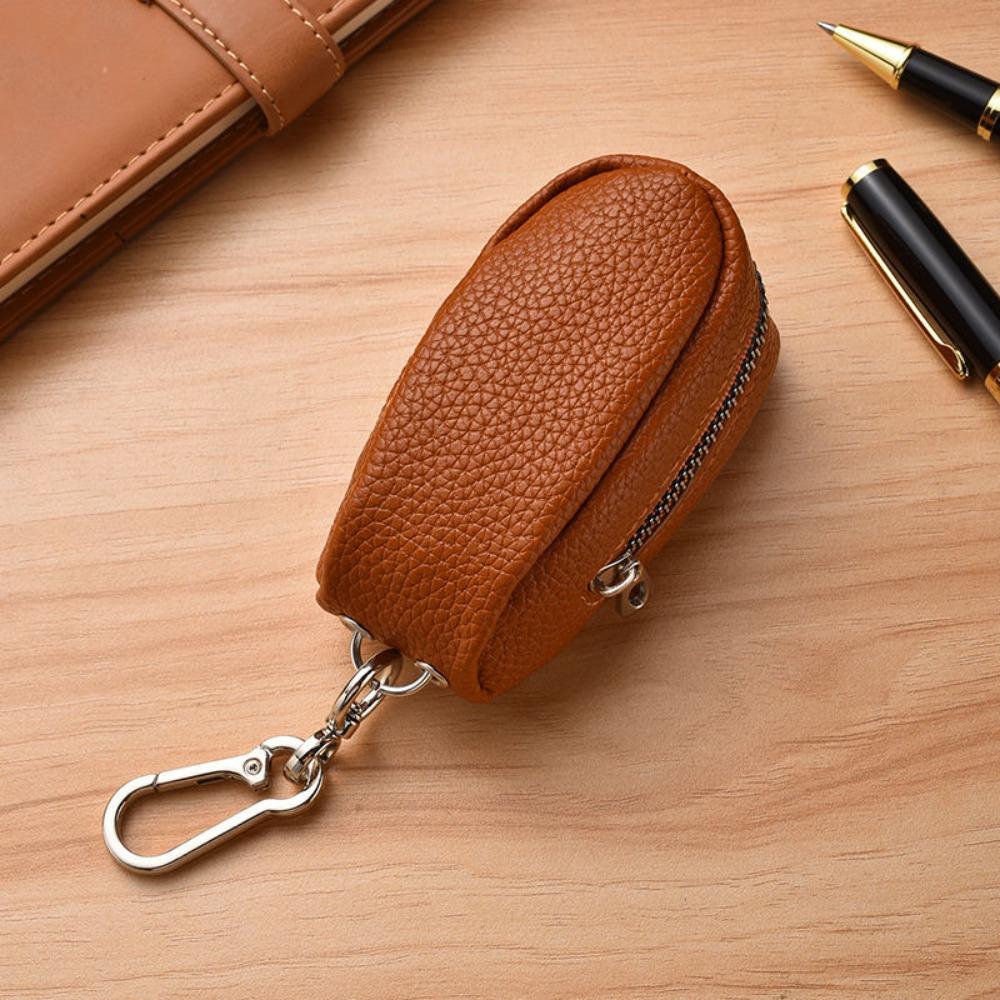 Multifunctional Key Pouch Bag Leather Car Key Bag Portable Coin Purse Men Women