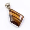 Ювелирный кулон из стерлингового серебра 925 пробы с натуральным тигровым глазом, 1,6 дюйма, e4S18