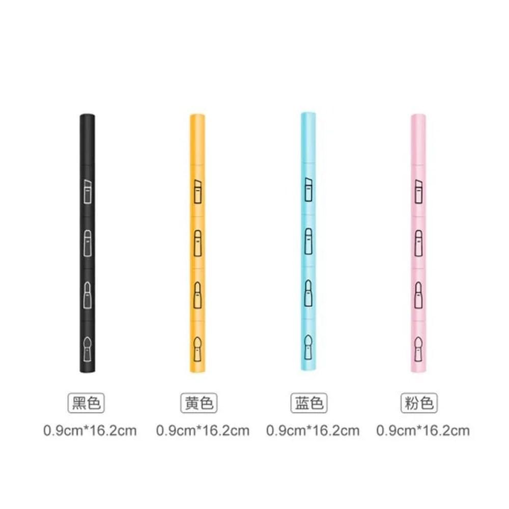 Multifunctional Makeup Brush Set Detachable Lip Eyeshadow Sponge Home Travel Tools 4 In, 1 Piece, 01 Pink Set