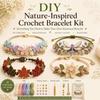 Handmade DIY Bracelet Making Kit Forest Floral Crochet Bracelet Kit  Holiday Birthday Gift