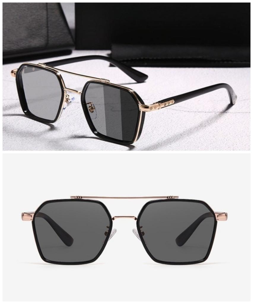 Хромированные поляризационные солнцезащитные очки UV400 Авиатор, линзы с изменяемым цветом, мужские очки для вождения с антибликовым покрытием, солнцезащитные очки для мужчин