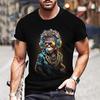 Summer Animals Pattern 3D Print T-shirts Harajuku Style Hip Hop Street Short Sleeve Outdoor Sports Quick Dry Breathable Fashion Men's T-shirts
