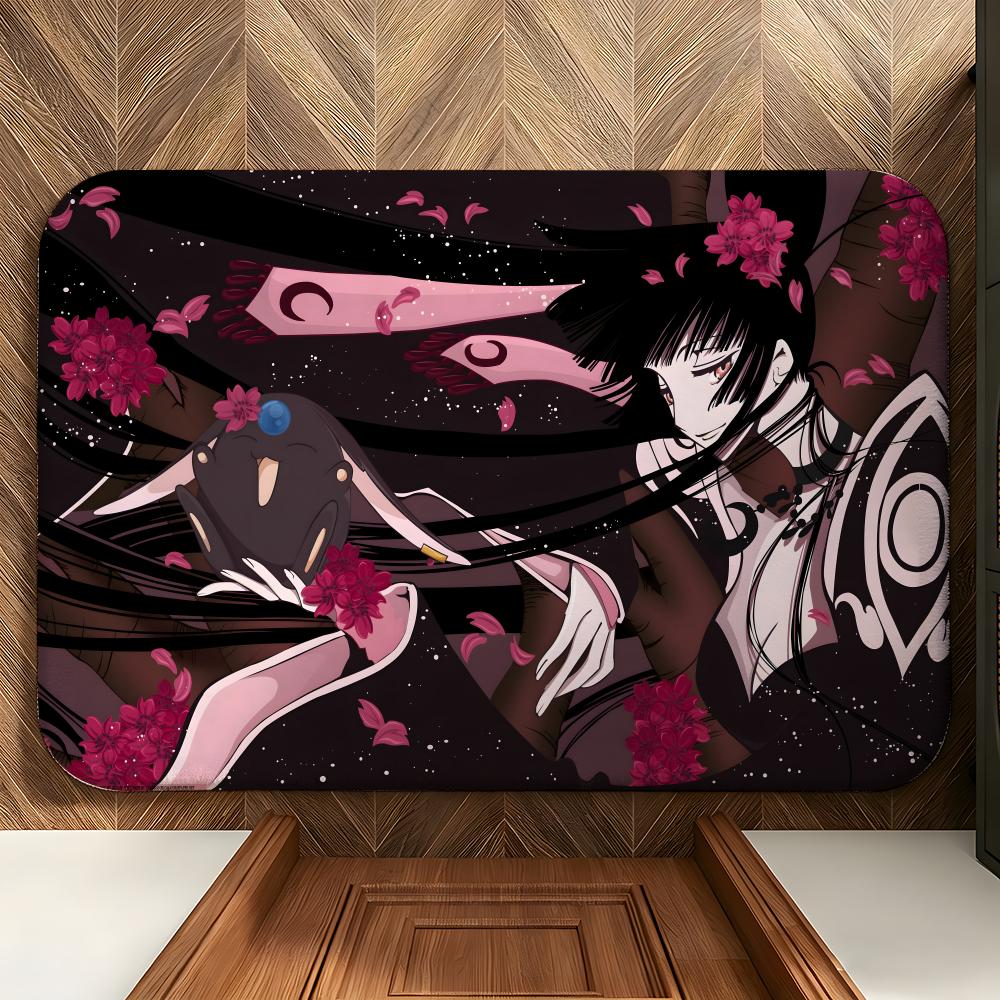 anime J-Jigoku S-Shoujo Floor Mat Soft Flannel Entrance Door Mat Non Slip Absorbent Bathroom Bedroom Floor Rug