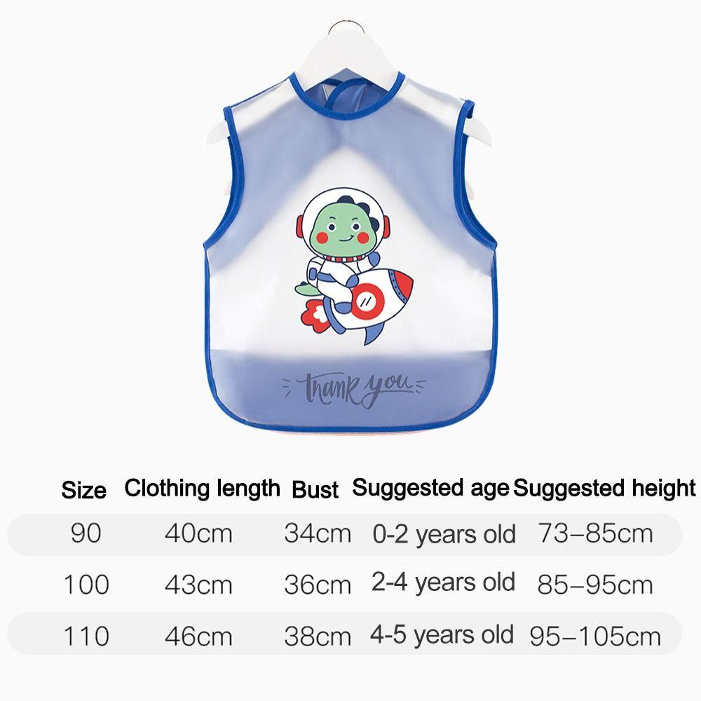 Dirt Proof Kids Apron Waterproof Sleeveless Scarf New Baby Feeding Bib  Mealtime